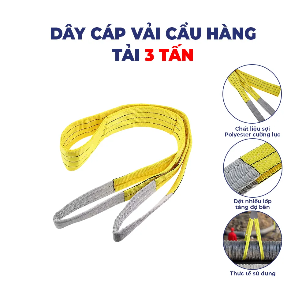 Dây Cáp Vải Cẩu Hàng: Giải Pháp Tối Ưu Cho Các Công Trình Lớn